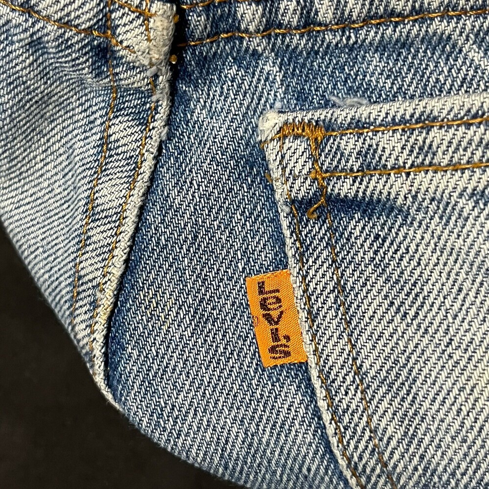 Vintage Levis 1970s Hippie Kurt Cobain Jeans 28x28 USA Woodstock Patchwork Levi - Picture 6 of 16